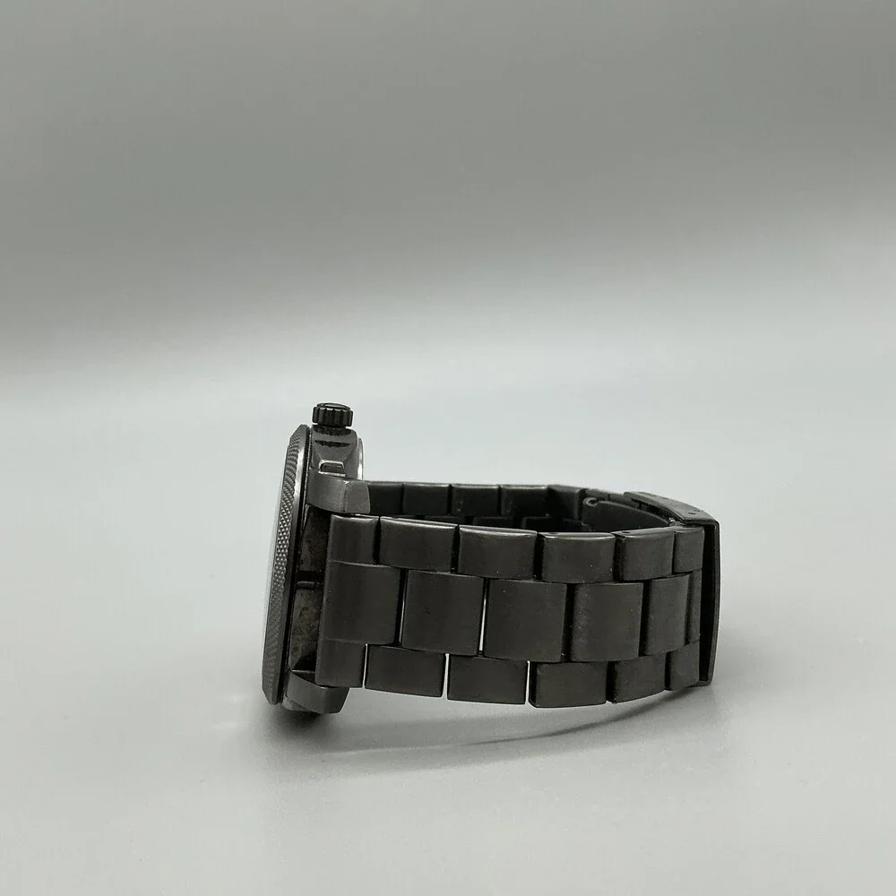 Fossil Machine FS4774 Mens Watch 42mm Stainless Bracelet 50M New Battery 6.5